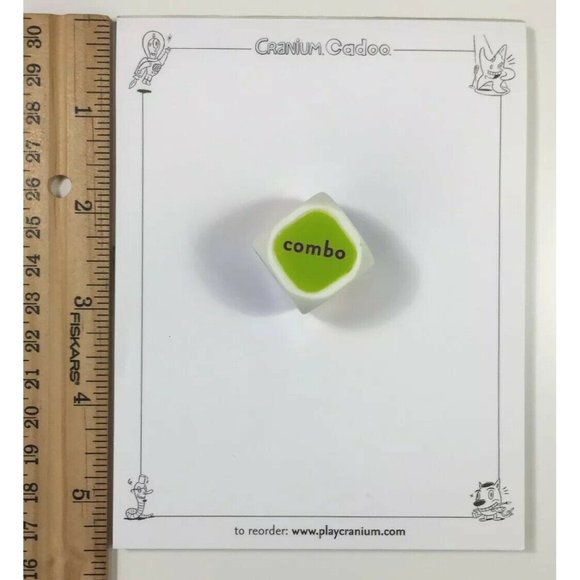 Cranium Cadoo Board Game 6-Sided Dice Paper Note Pad Replacement Part Piece 2001 - Picture 6 of 8